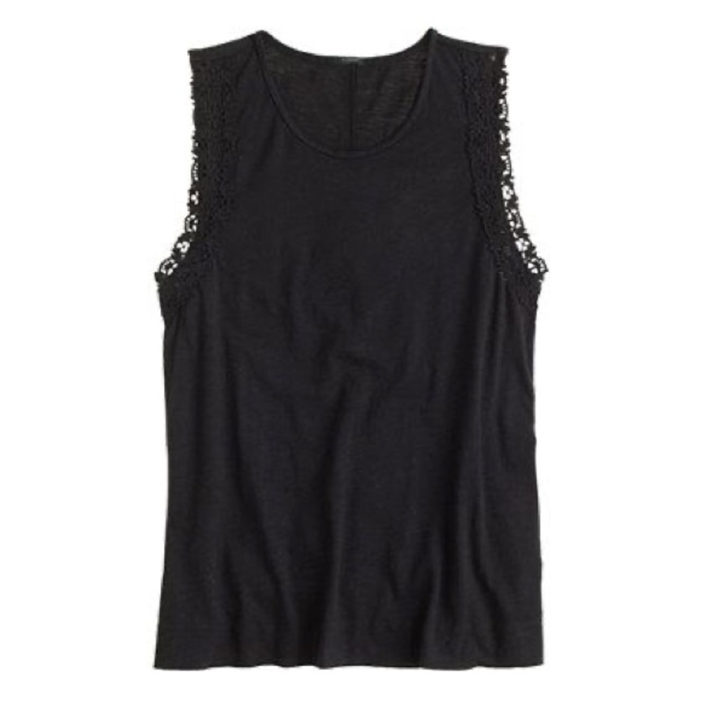 NWT ~ J. Crew ~ Lace trim drapey tank